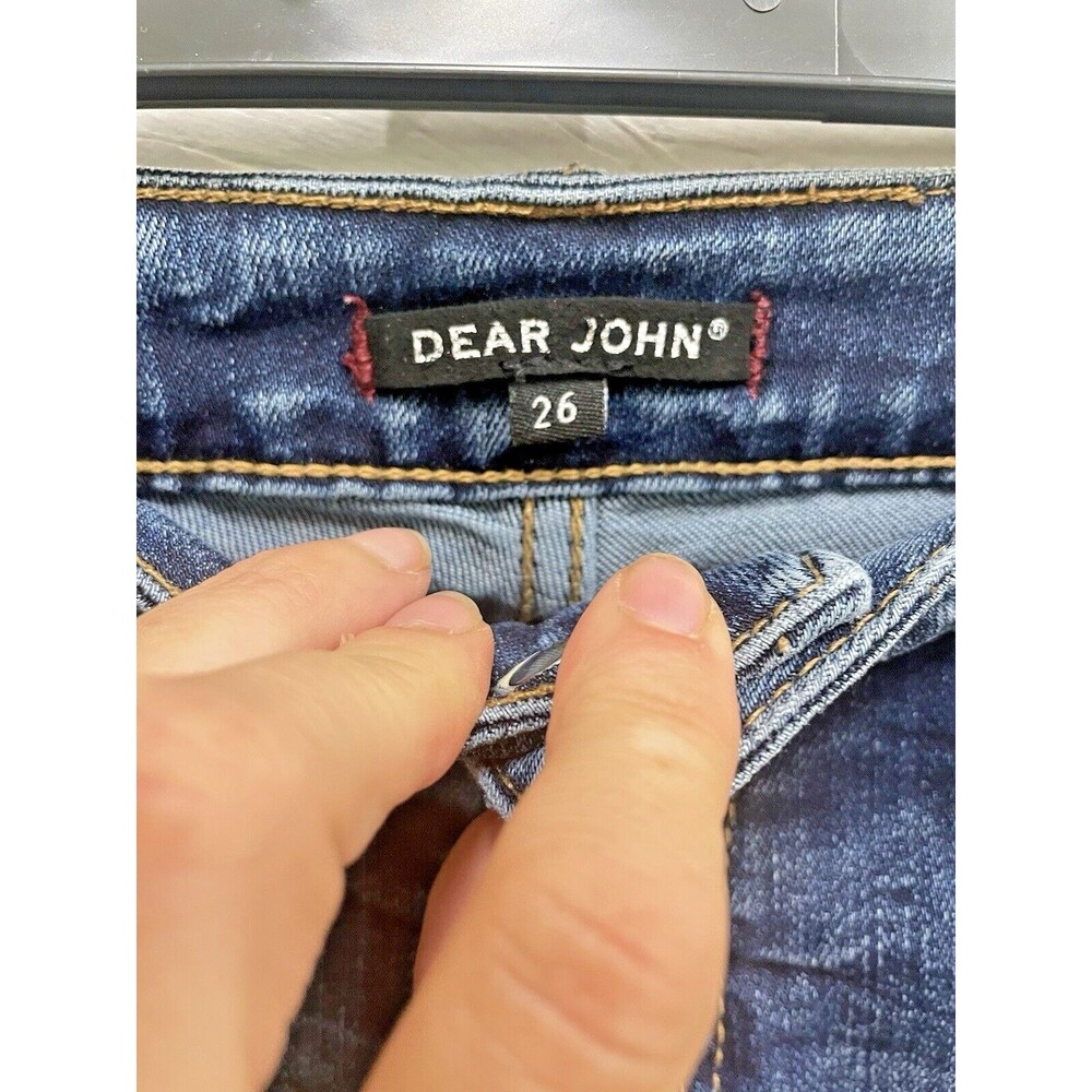 Dear John Playback Comfort Straight Dark Blue Jeans size 26 - Picture 2 of 5